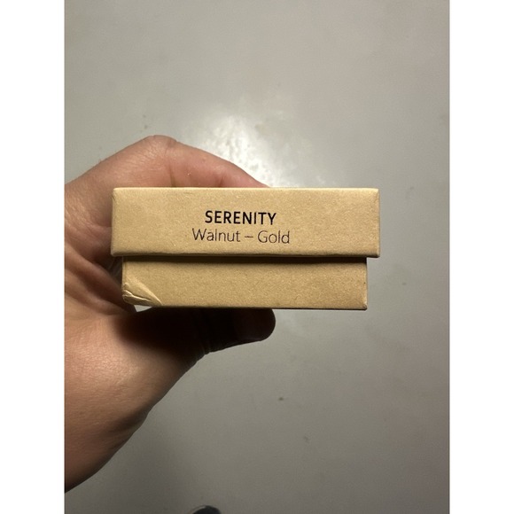 New In Box Women\'s $350‎ Woodstone Watch Serenity Walnut Gold Jewelry Leather